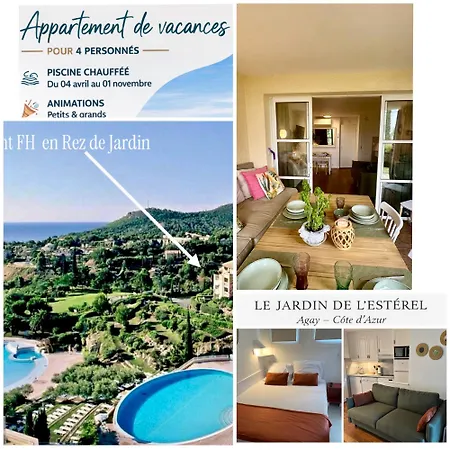 Apartment Appartement Classe Premium - Le Jardin Clos Vue Mer -Parking Couvert - Piscine Chauffee Du 05-04 Au 01 -11- Parc Residentiel Avec Espaces De Loisirs Parcours De Sante, Randonnees , Jeux Exterieur Saint-Raphael (Var)
