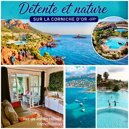 Appartement Classe Premium - Le Jardin Clos Vue Mer -Parking Couvert - Piscine Chauffee Du 05-04 Au 01 -11- Parc Residentiel Avec Espaces De Loisirs Parcours De Sante, Randonnees , Jeux Exterieur *