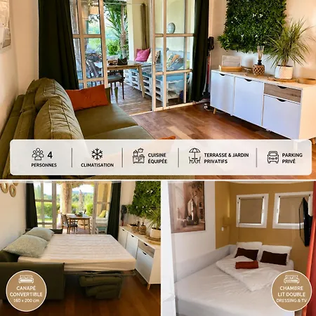 Appartement Classe Premium - Le Jardin Clos Vue Mer -Parking Couvert - Piscine Chauffee Du 05-04 Au 01 -11- Parc Residentiel Avec Espaces De Loisirs Parcours De Sante, Randonnees , Jeux Exterieur Saint-Raphaël